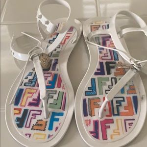 Fendi plastic sandals size 39